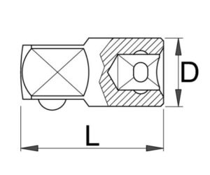 Ключ динамометрический с переходником на другой квадрат